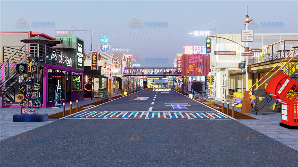 城市網紅集裝箱商業街區天宏集裝箱商業街